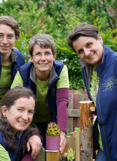 Über uns, Wilde Blumen Team, Dipl.-Ing. Valentina Dellinge, Mag.a Elke Holzinger, Dipl.-Ing. Paula Polak, Brigitte Moser