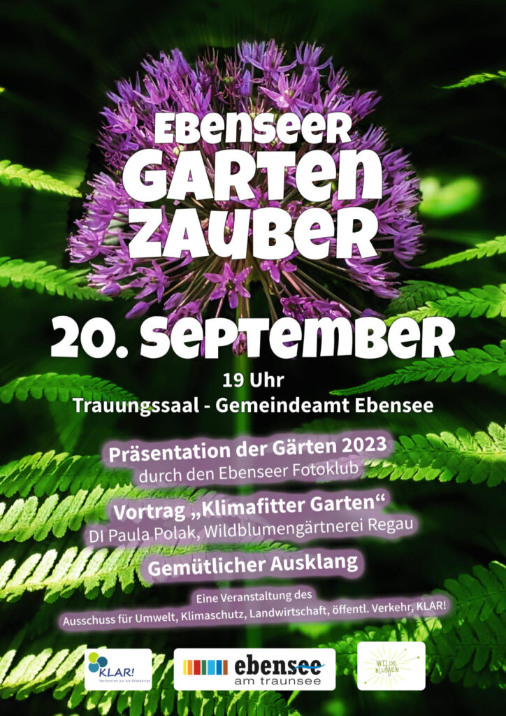Ebenseer Gartenzauber 2023 Plakat