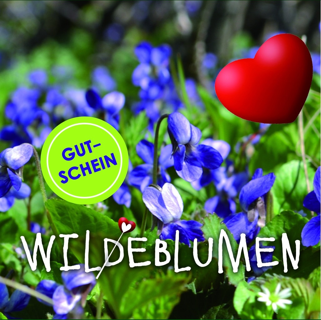Wildeblumen Gutschein für den Valentinstag